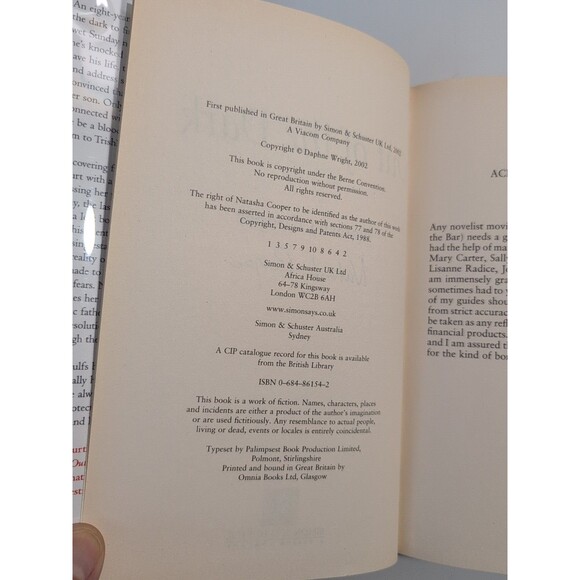 Natasha Cooper Signed 3-Volume Set - 1st Ed HC DJ - Mystery Thriller - Picture 14 of 16